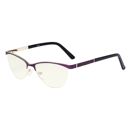 Blue Light Filter Eyeglasses Purple LX19013-BB40